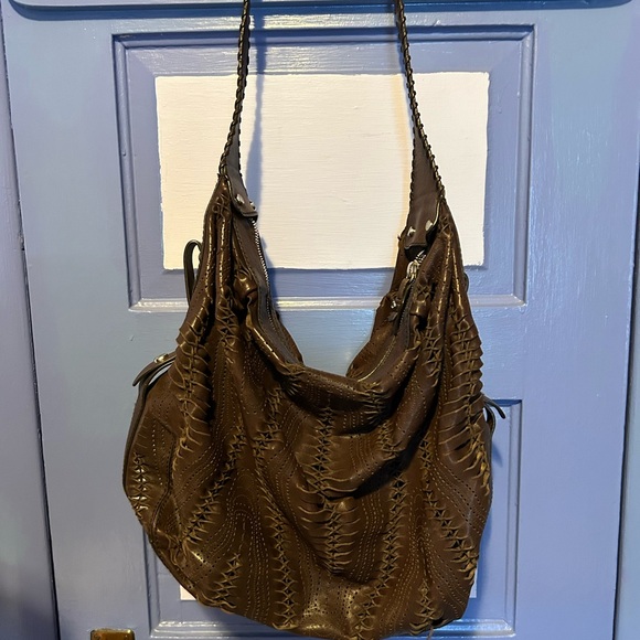 Theory dark brown leather bag - Picture 3 of 5